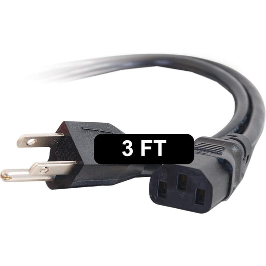 03129 3 'Universal Power Cord IEC320 °C13 to nema 5 – 15P to go Cable