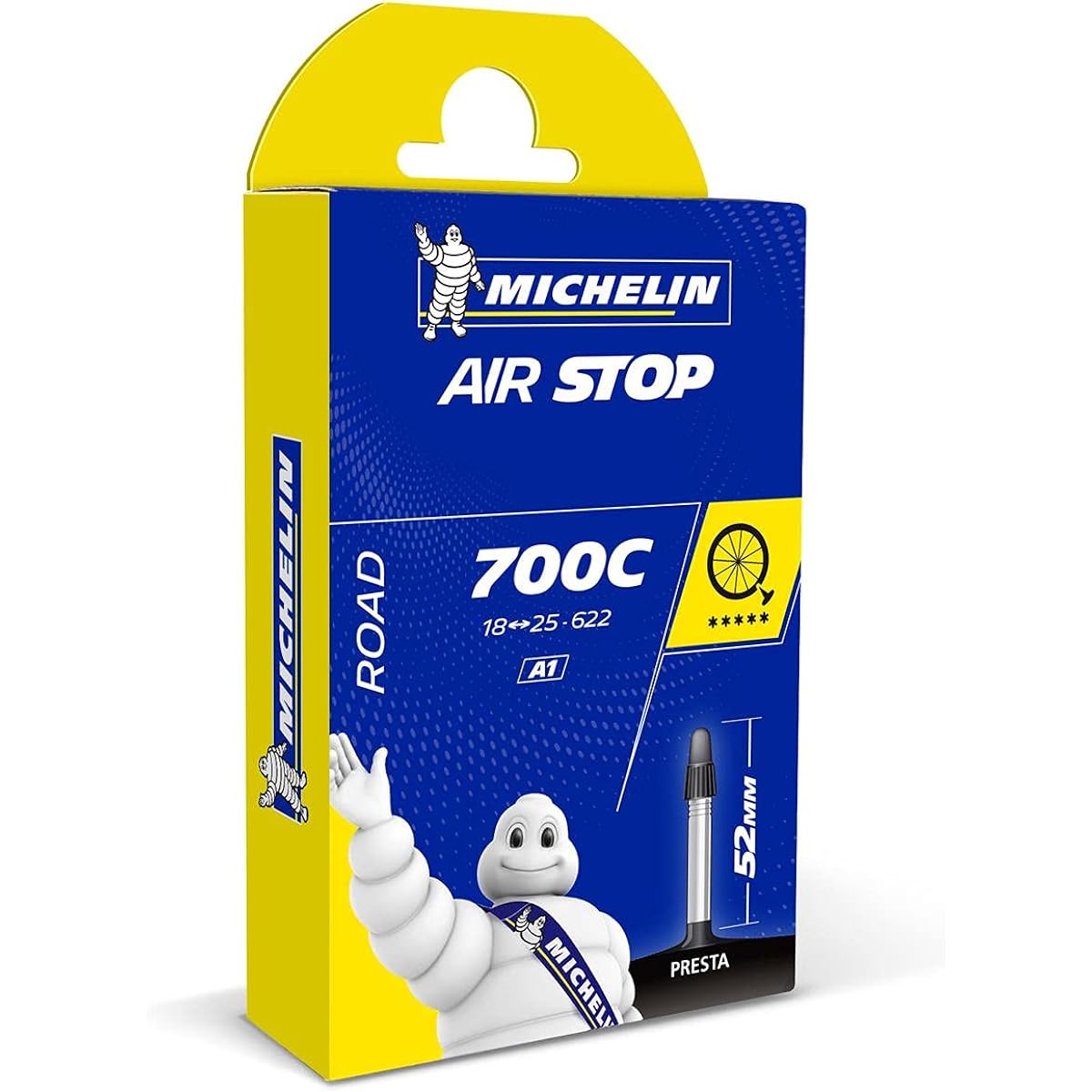 MICHELIN Air Stop Tube Set of 4 700 x 18/25C (Valve Length 52mm) [Parallel Import]