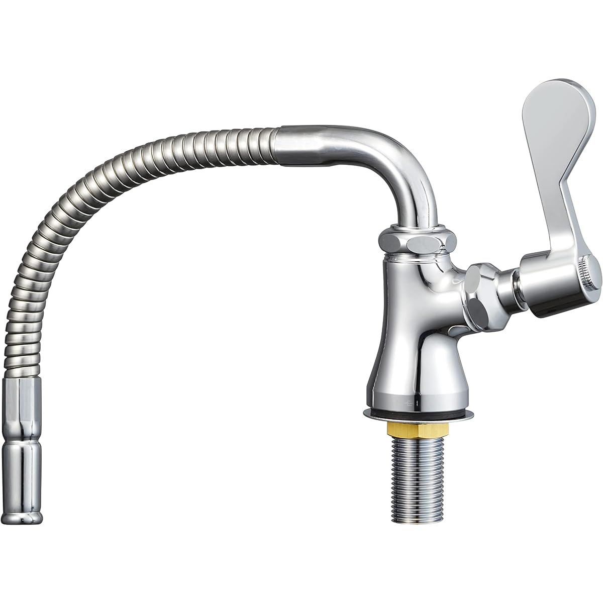 SANEI Vertical Flexible Faucet for Kitchen, Common Type, Pipe Length 300mm, Mounting Hole Diameter 23-27mm A5380A3-13