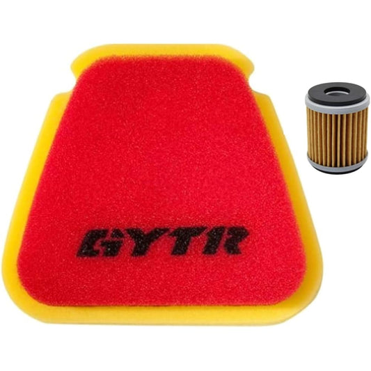 2018-2019 Yamaha YZ450F/250F GYTR High Flow Air Filter with Genuine OEM Oil Filter with X-Finder and Pine Grove Yamaha Sticker