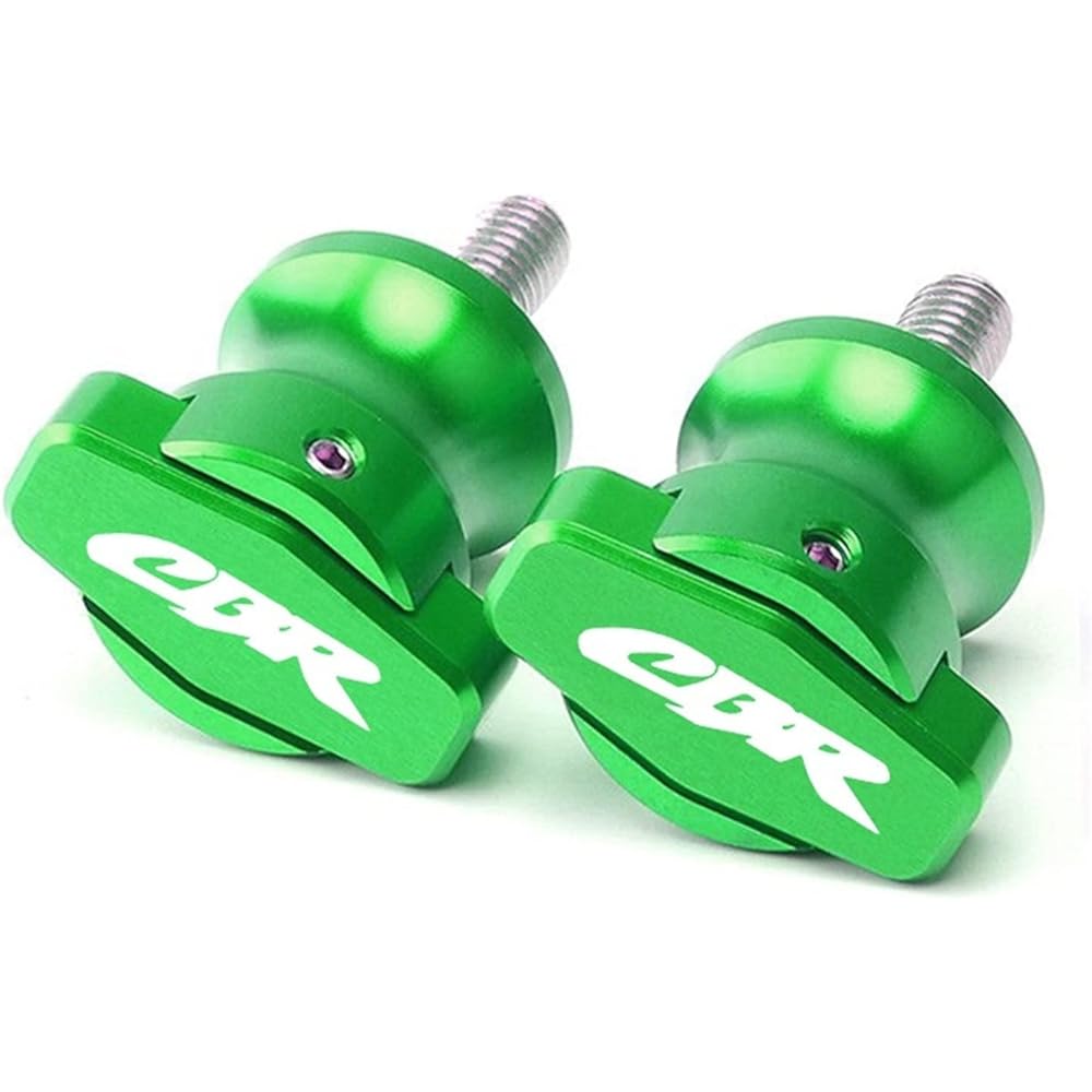 DOOREX Motorcycle Accessories Swing Arm Slider Spool Stand Slider Screw CBR1000RR CBR6000RR CBR954RR 600RR 954RR 1000RR 8mm Swing Arm Slider Spool (Size: CBR Green)