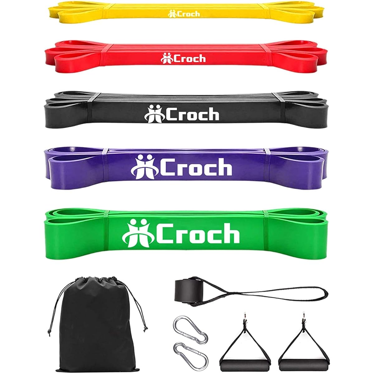 Croch Training Tube, Pull-Up Tube, Fitness Tube, Rubber Tube, Stretching, Muscle Training, Exercise Band, High Strength, Durable, Pull-up Aid Tube, Training, Yoga, Unisex NT40092