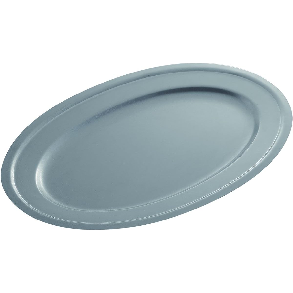 Vintage Inox Oval Plate 460mm Made in Japan VINTAGEINOX [Authorized Product] Cafe Restaurant Plate Stylish Stainless Steel Aging Processing Unbreakable Dishwasher Safe