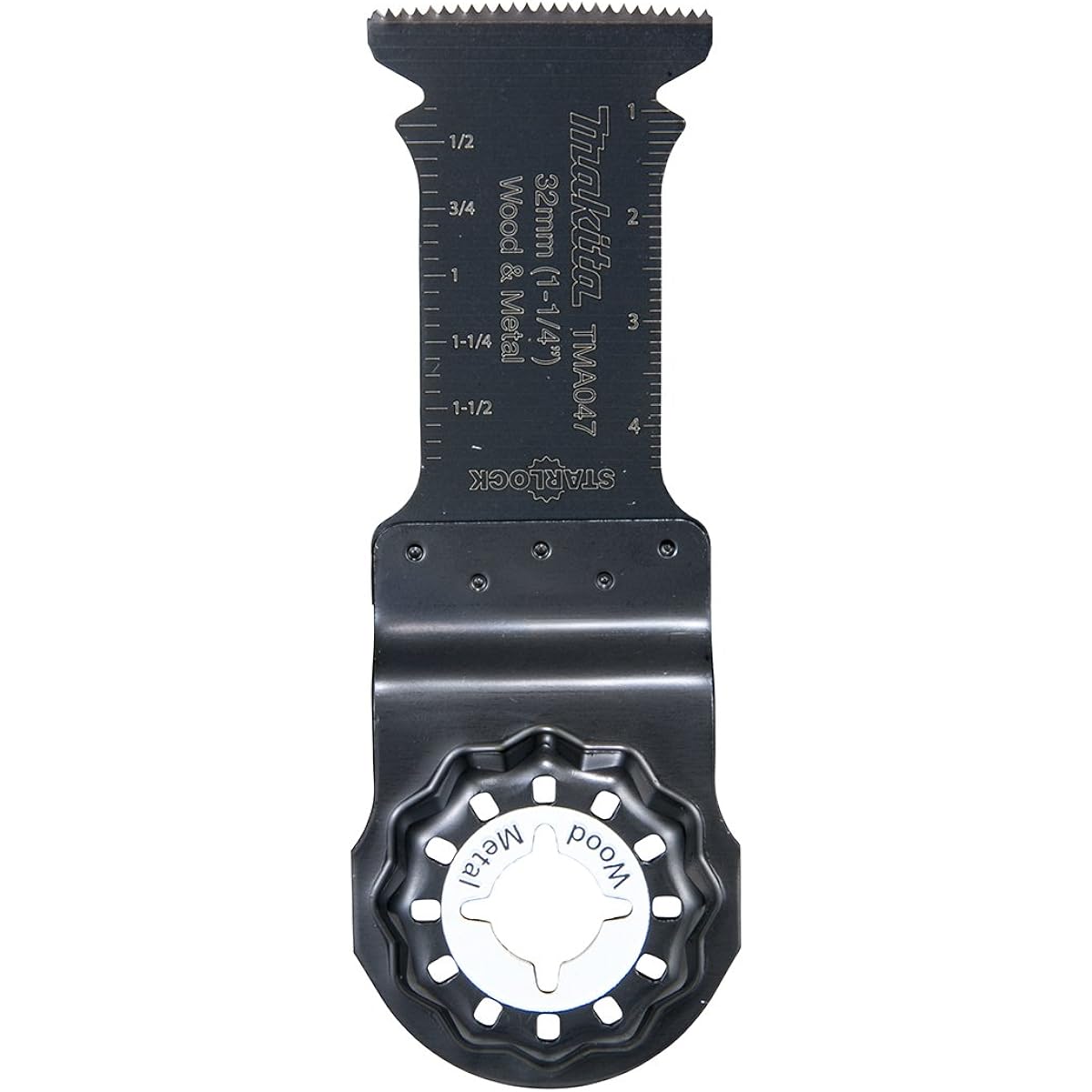 Makita Cut-and-sew multi-tool for wood and metal, 32mm wide x 50mm bimetal blade 5 pieces TMA047BIM (A-65545)
