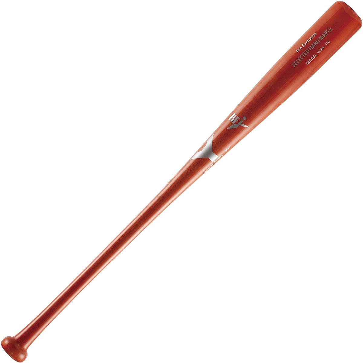 YCM-170 Yanase hard wooden bat maple with BFJ mark (reddish brown, 84.5)