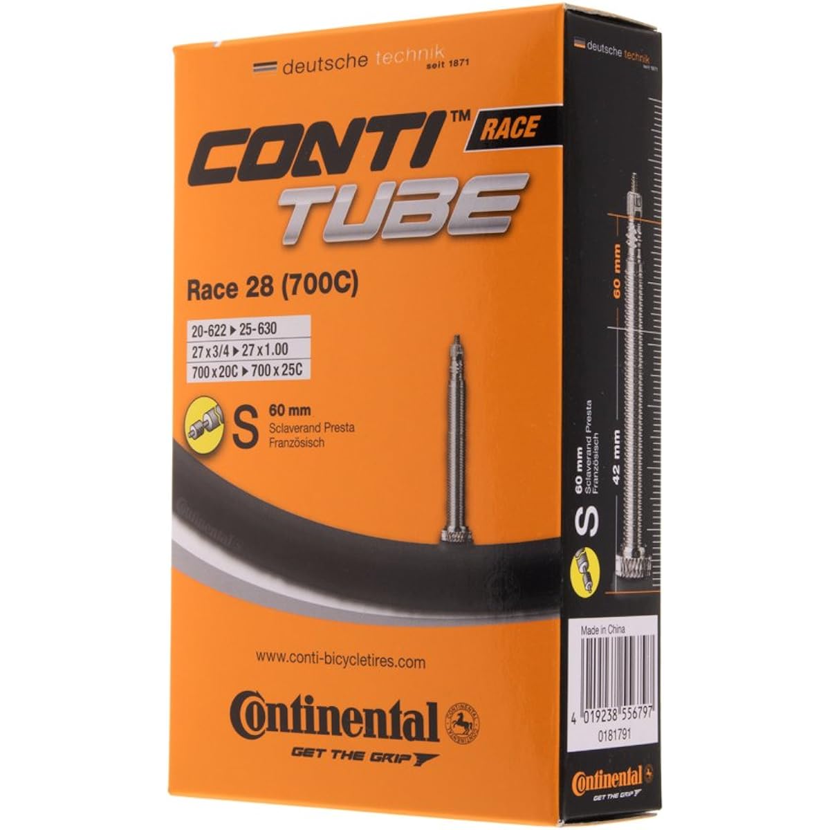 Set of 2 (Continental) Continental Tube Race28 700×20-25C (Presta 60mm) [Parallel Import]