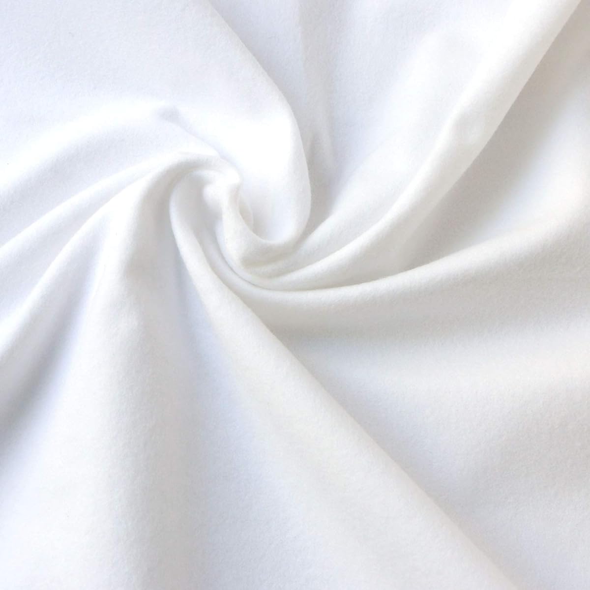 Nippon Chuko NBK flannel fabric, white, No. 16 pure cotton twin thread, 100% cotton, brushed on both sides, width approx. 72cm x cut for sale