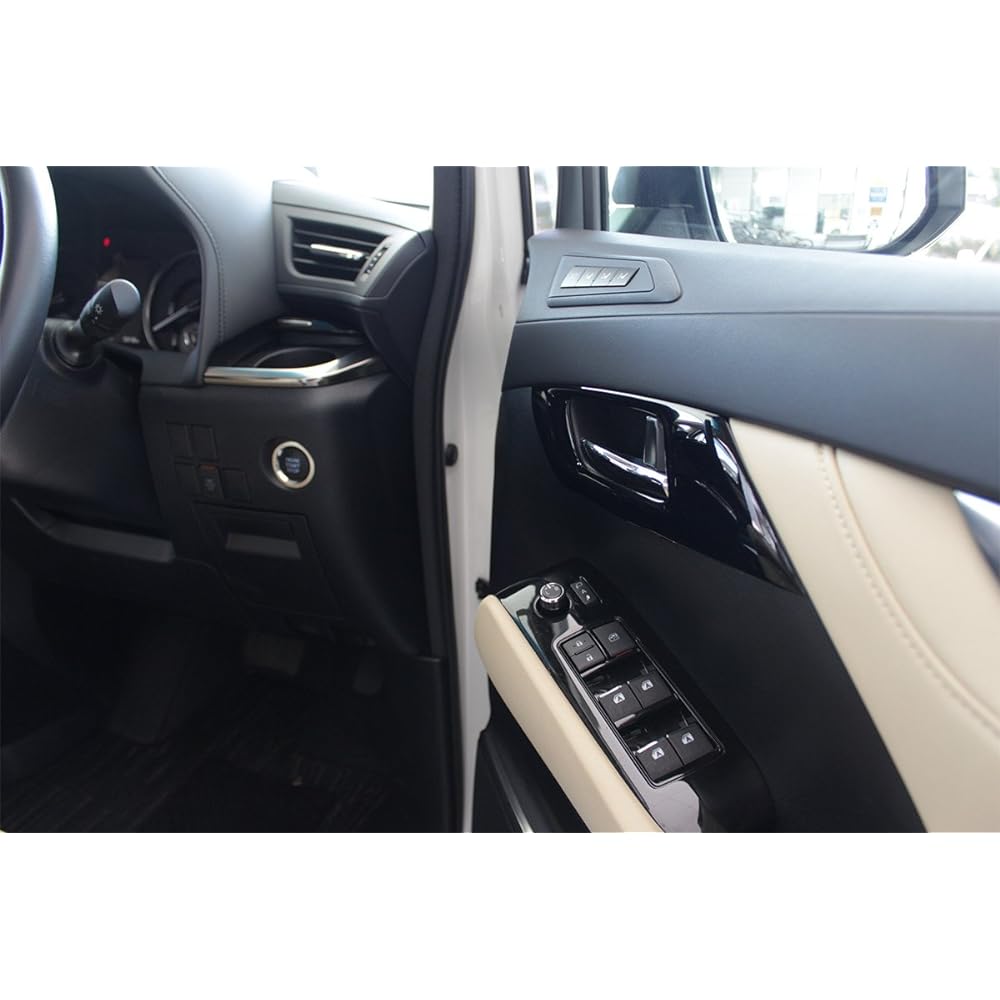 SecondStage Alphard Vellfire 30 Series Front Door Bezel Panel Piano Black/T309BLK