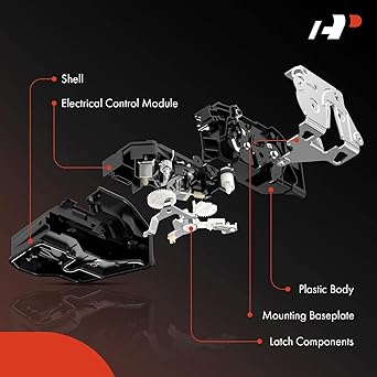 A-PREMIUM Door lock actuator replacement Honda CR-V 2007-2011 Rear left and right set 2 pieces