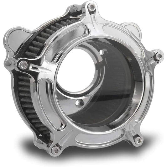 Happy-Motor Chrome See-Through Air Intake Filter Kit for Harley 2011-2020 Xl883L Superlow Xl883L Sportster 883 Low 2005-2010 Xl1200X Forty-Eight 2010-2020