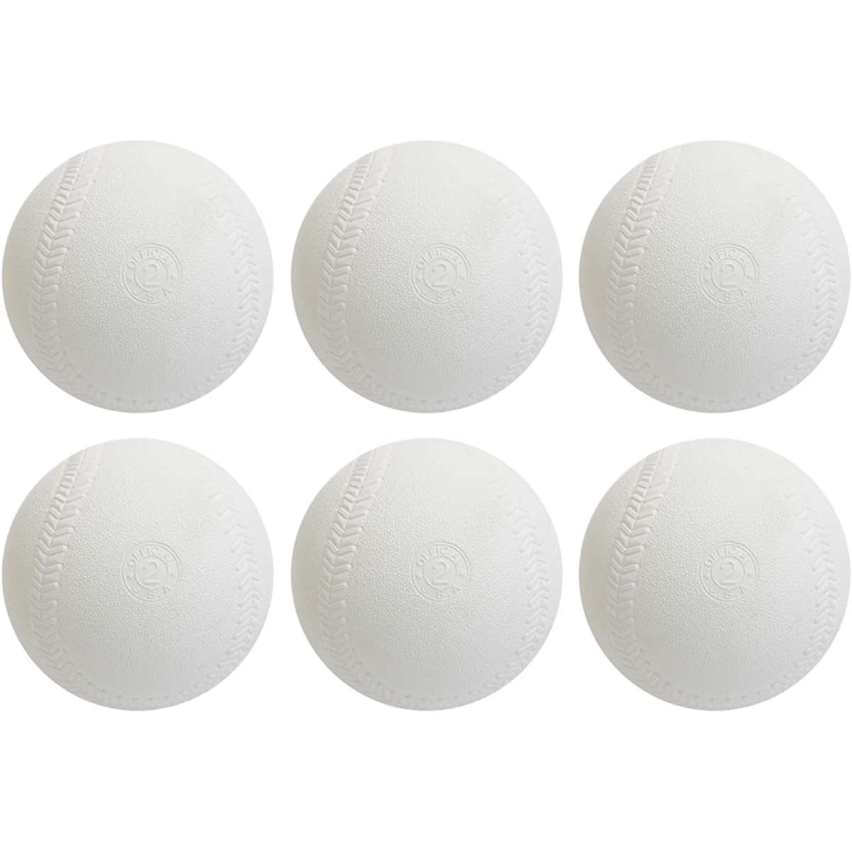 Naigai Rubber Softball (Public Incorporated Foundation) Japan Softball Association Certification Ball No. 2 White 6 Balls