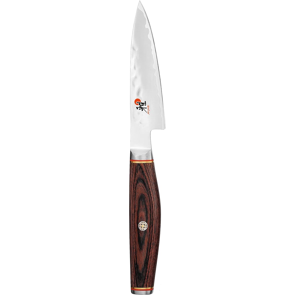MIYABI "6000MCT Small Knife 90mm Made in Japan" Multilayer Steel Hammered Fruit Petit Knife Made in Seki City, Gifu Prefecture [Authorized Japanese Product] 34072-091