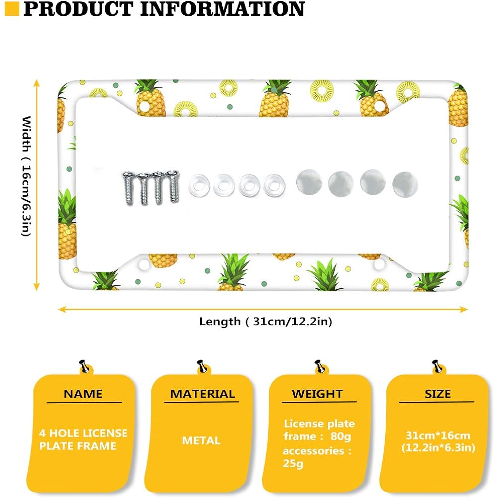 JIUEUUT Brown Bowlic Pattern Animal Print Aluminum Metal Remaging Plate Cover Remember Wild Chi -Tar Exterior Accessories 2 Durable