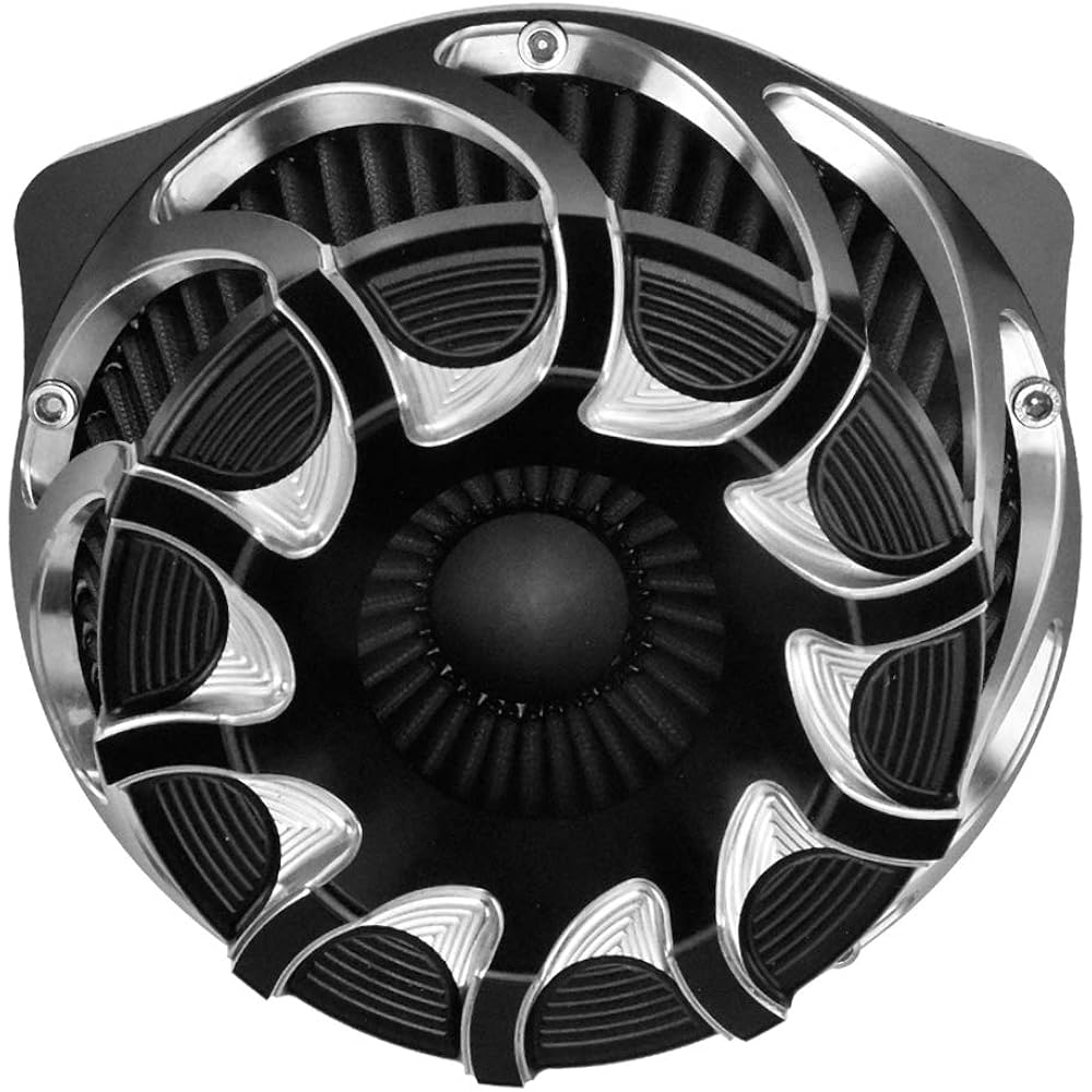YHMTIVTU Motorcycle Intake Air Cleaner Air Filter for Harley Dyna Softail Touring