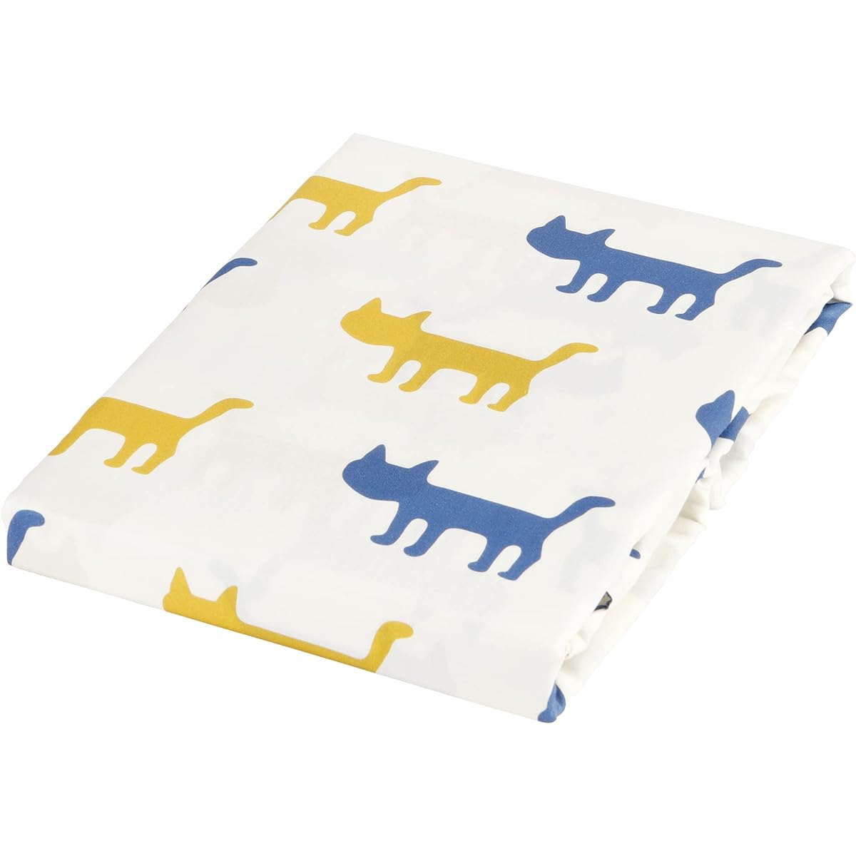 nishikawa [Nishikawa] Duvet Cover Single Washable 100% Cotton Matano Atsuko Satin Silhouette Cat Made in Japan Yellow PI02700687