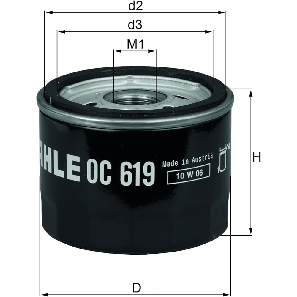 Mahle OC619 Ölfilter