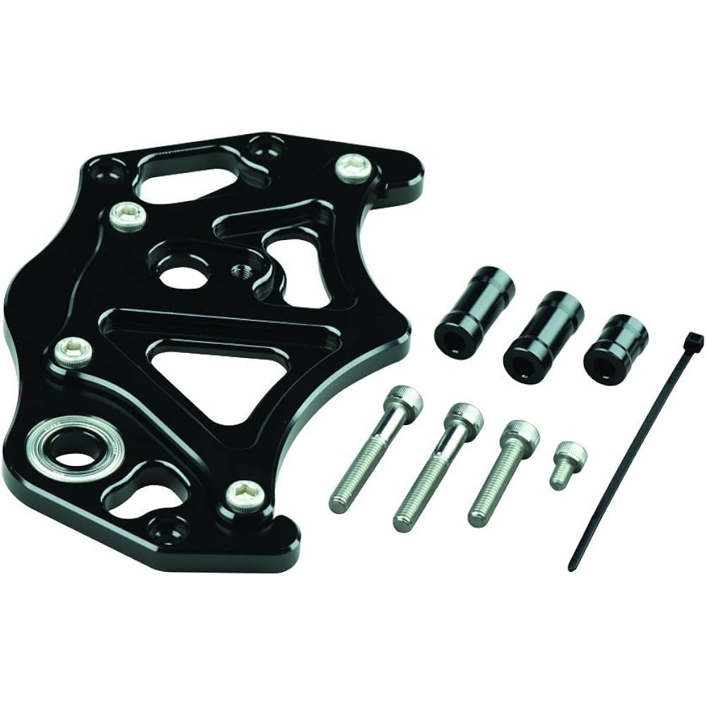 POSH Motorcycle Supplies Sprocket Cover with Clutch Piston Base Ninja250 ABS/Z250 Black 134201-06