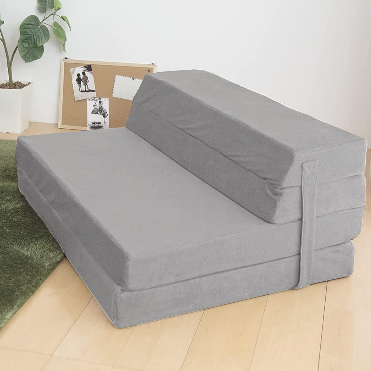 Tansu no Gen Sofa Mattress Single Thickness 10cm 4WAY High Resilience Sofa Sofa Bed Single Person Gray 13810100(79109)