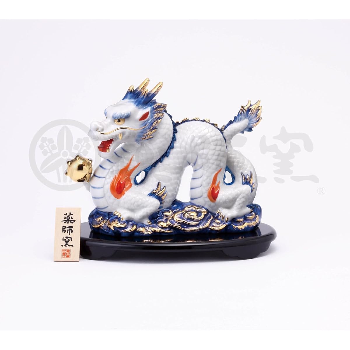 Yakushigama (yakushigama) Dyed Nishiki Lucky Dragon Blue Dragon Large [83] Zodiac 2024 Tatsu New Year Ornament Interior Lucky Charm