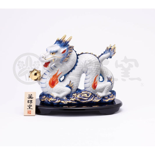 Yakushigama (yakushigama) Dyed Nishiki Lucky Dragon Blue Dragon Large [83] Zodiac 2024 Tatsu New Year Ornament Interior Lucky Charm