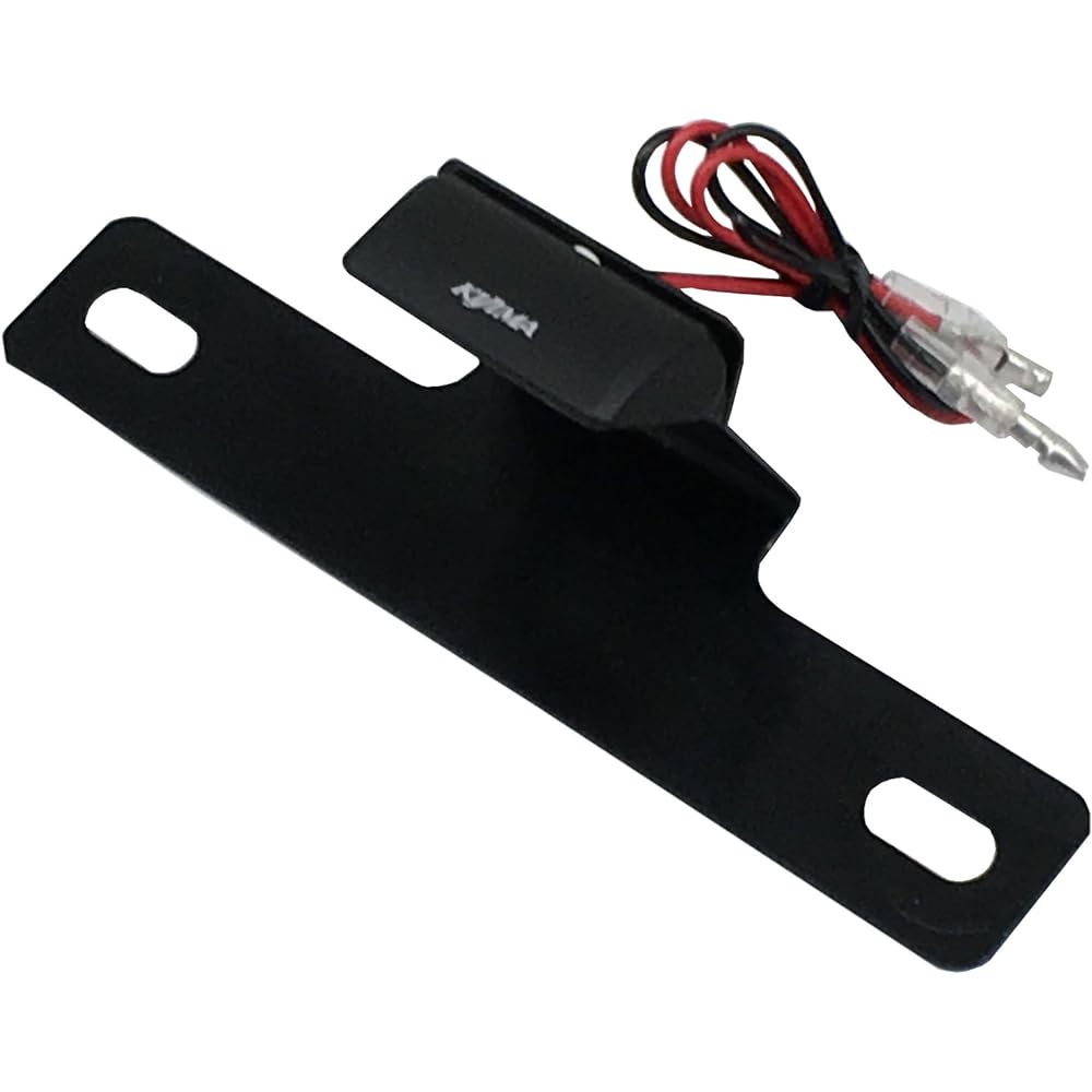 Kijima Motorcycle License Lamp Number Light Type 2 White LED with Stay 217-6148