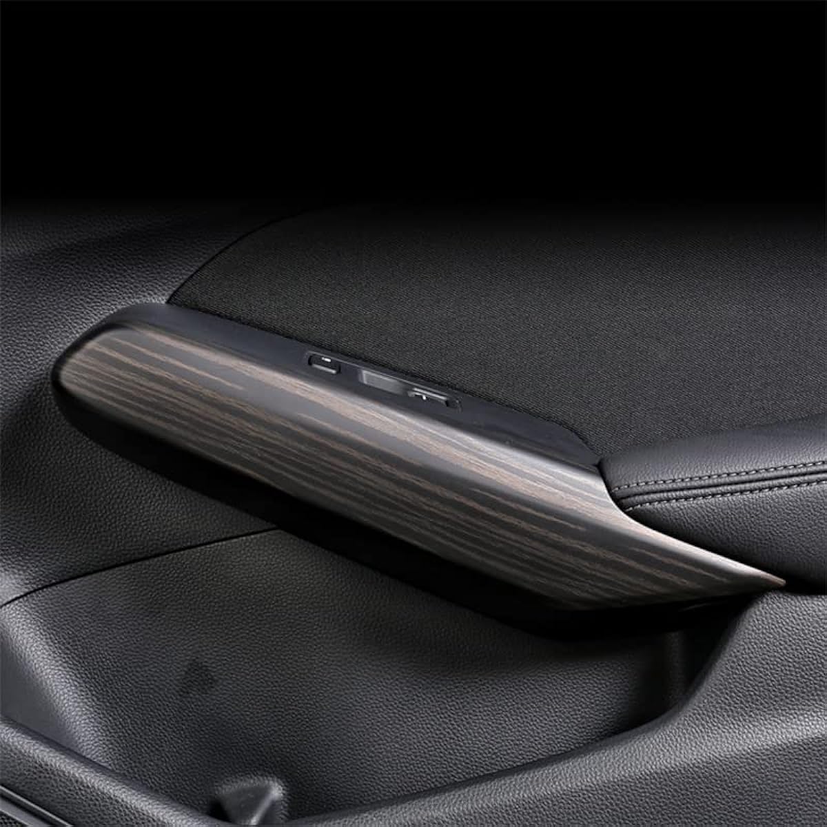 Onami 11CIV-23-TM Civic Door Panel, Inside Door Knob Cover, Window Switch Panel, Interior Panel, Honda New Model CIVIC FL1, ABS, 4P [Wood Grain Texture]