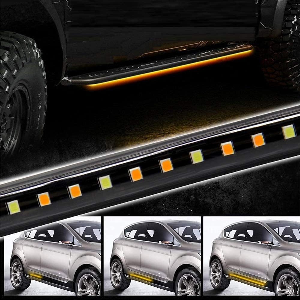 OPL5 Truck LED Running Board Light Shaken Grack 70 inch Emergency Emergency Emergency Emergency Cru Cab 216 LED Waterproof Flexible Turn Signal Light Bar Pickup Truck for SUV (70 inches)