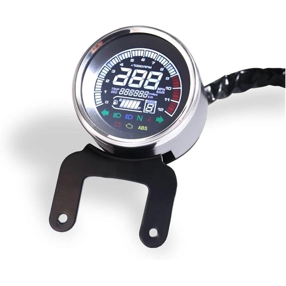 LED Indicator Odometer Fits for Suzuki Universal Motorcycle Digital LCD Odometer Speedometer Tachometer Fuel Gauge