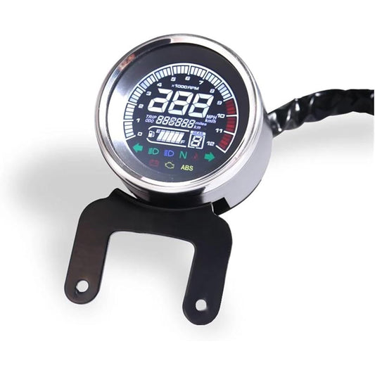LED Indicator Odometer Fits Honda Universal Motorcycle Digital LCD Odometer Speedometer Tachometer Fuel Gauge