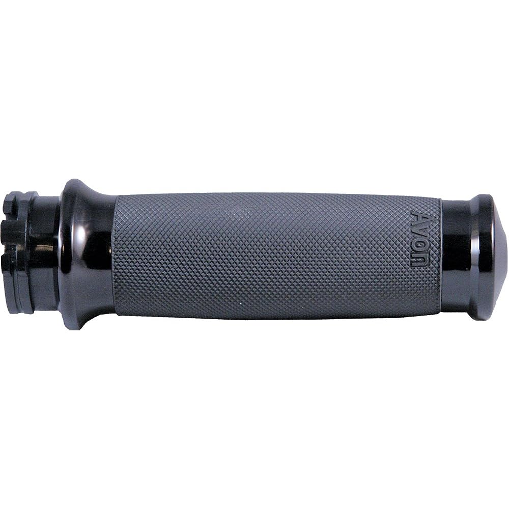 AVON TYRES GRIPS Custom contour grip -Black Alumite Color: Black