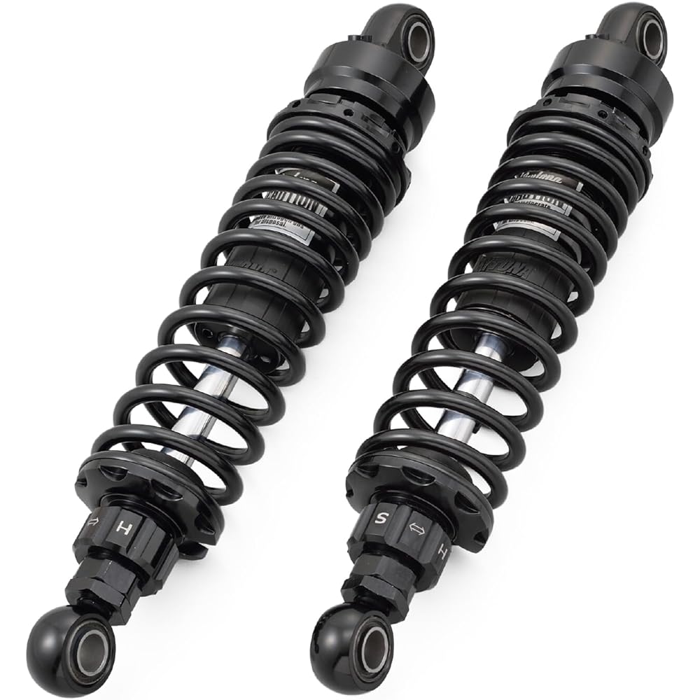 Daytona Motorcycle Rear Suspension SR400/500 Only Installation Length 322-333mm Damping Adjustment Initial Adjustment Adjustable Rear Shock Black Body 15703