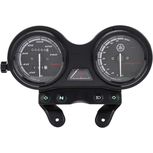 Motorcycle Odometer, 12VDC Digital LED LCD Indicator Plastic Clear Lens Motorcycle Speedometer, Upgrade Replacement for YBR125