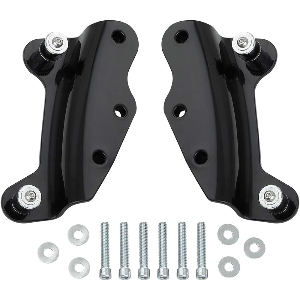 XFMT Black Removable 4 Point Docking Hardware Kit for Harley Touring Road King Street Glide 2009-2013 (Replaces: #54246-09A)
