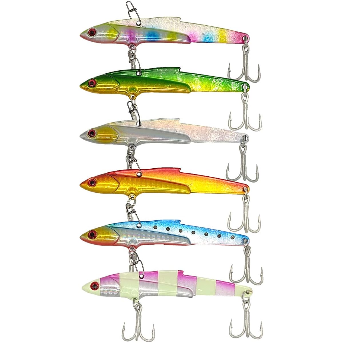 Orrud fishing gear "Metal Vibration BIG" 6 color set 10.6cm 45g For large blue fish 2 hook specification qb100205