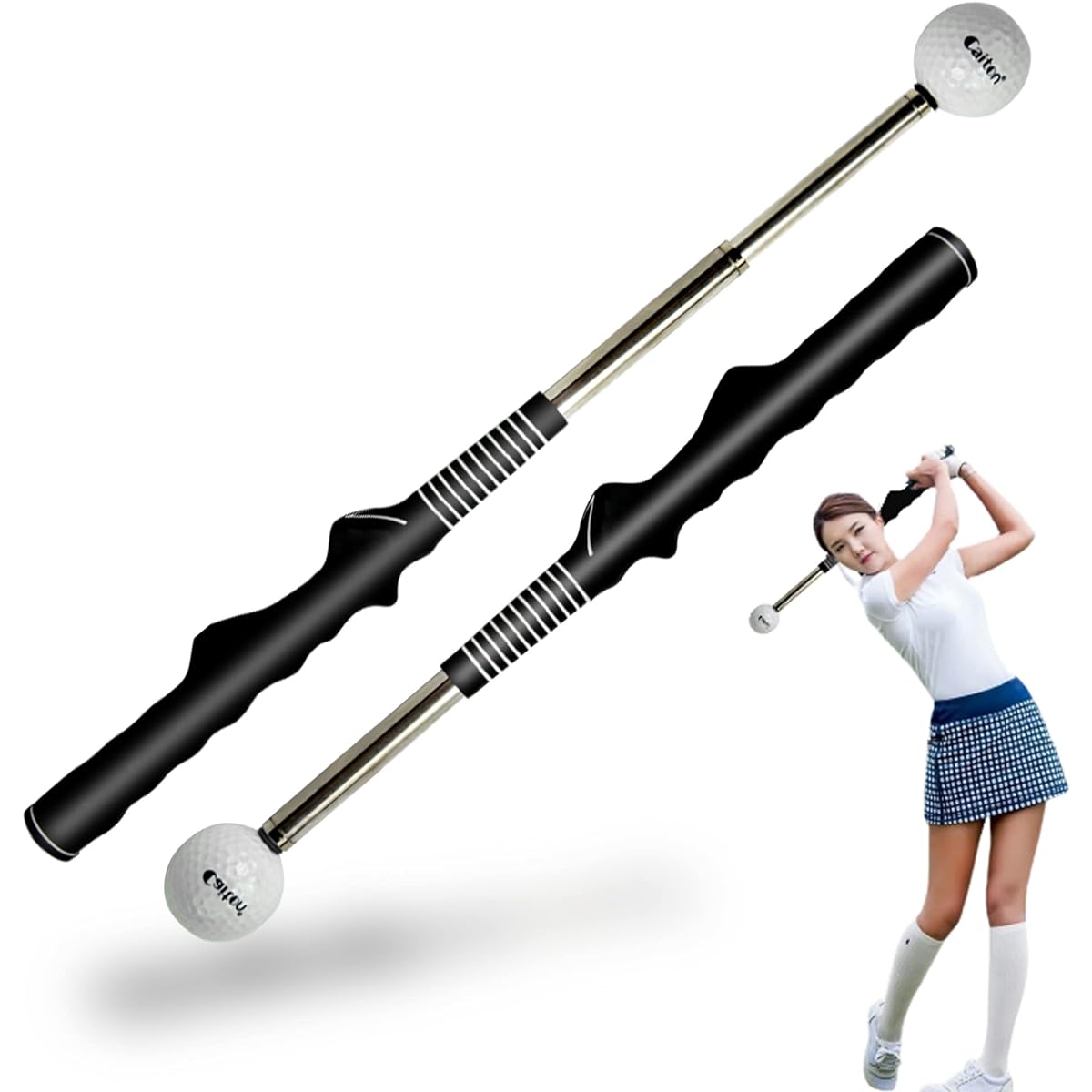 Golf Practice Equipment, Golf Swing Practice Equipment, Swing Trainer, Practice Swing Series, Guides you to the ideal swing with sound and light, Practice swing, for beginners to advanced users, Grip, Correction, Flying Distance, Home Practice, Japanese