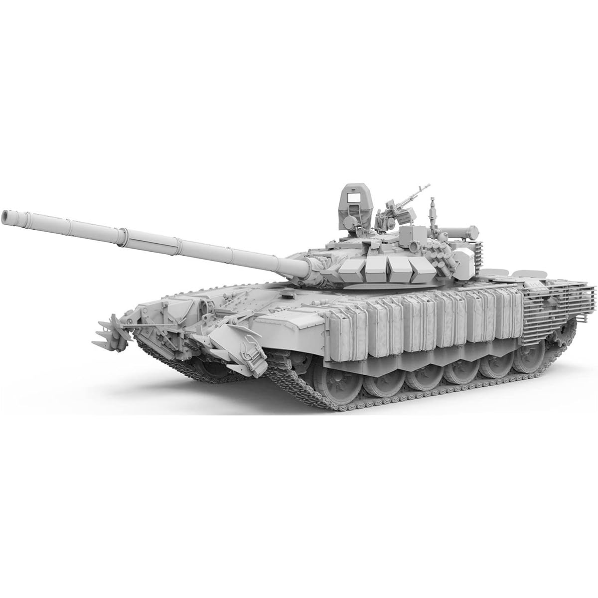 GSI Creos Mon Model 1/35 Russian Army T-72B3M Main Battle Tank KMT-8 Equipped with Mine Disposal Device Plastic Model MTS053 Molding Color