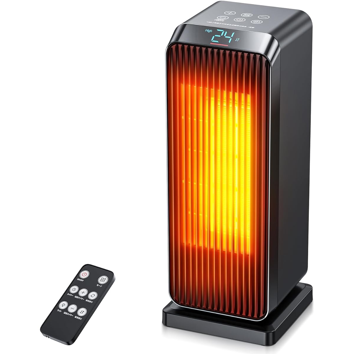 ECO Intelligent Constant Temperature & 3D Automatic Oscillating Ceramic Heater, Small Size, 1,500 W Fast Heater, LCD Display Display, Foot Heater, Electric Fan Heater, Energy Saving, Large Air Flow,