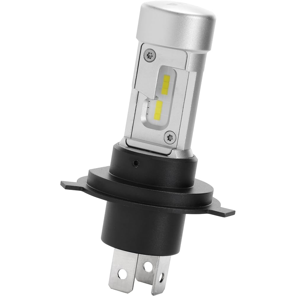 PIAA Motorcycle Headlight Bulb LED 6600K Controller-less Waterproof/Dustproof Type (JIS S2) Hi1900/Lo1500lm H4/HS1 12V 20/20W Earthquake-resistant Specification Vehicle Inspection Compatible Noise Compatible 3 Year Warranty 1 Piece MLE11