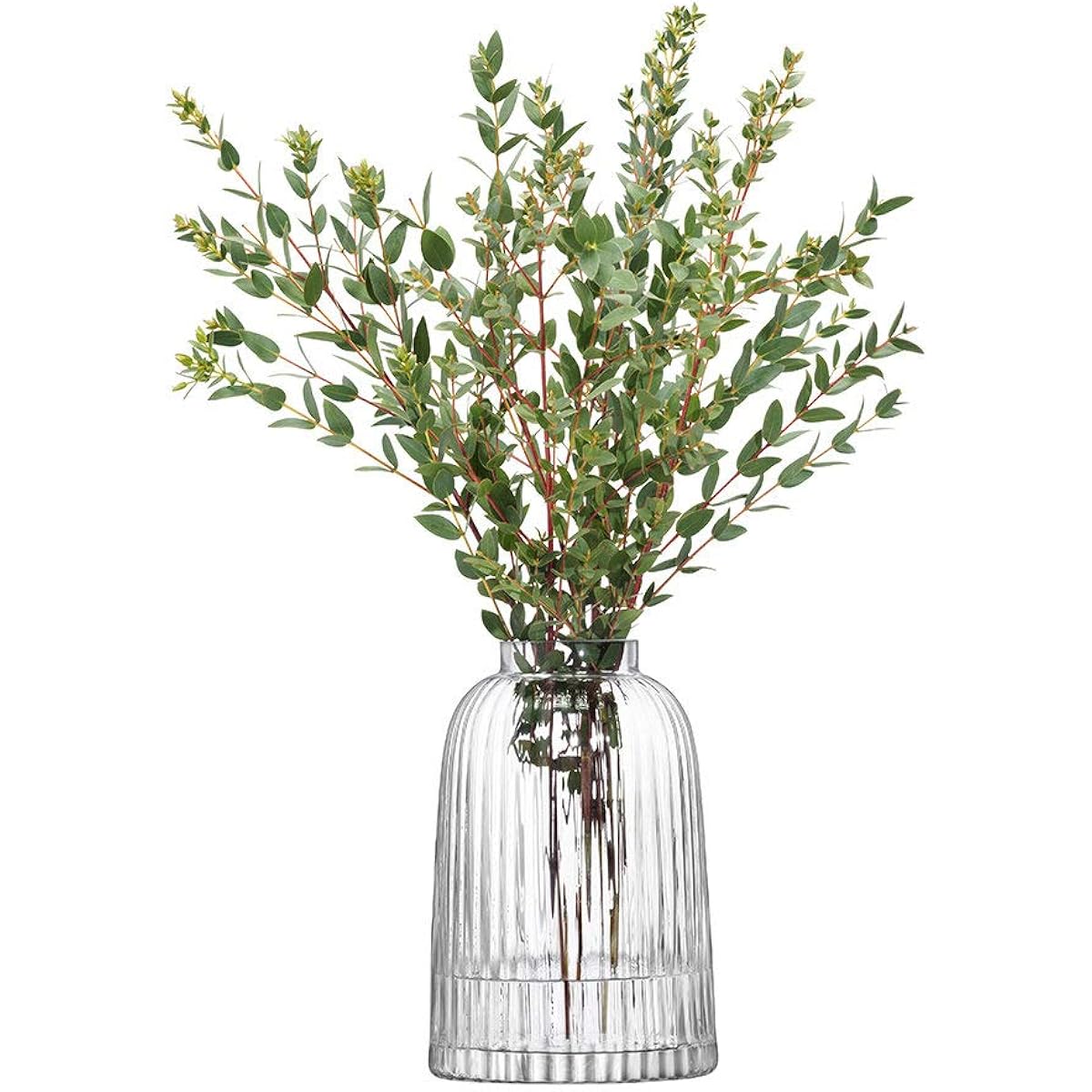 LSA Flower Vase Clear Height 20cm PLEAT G1399-20-301