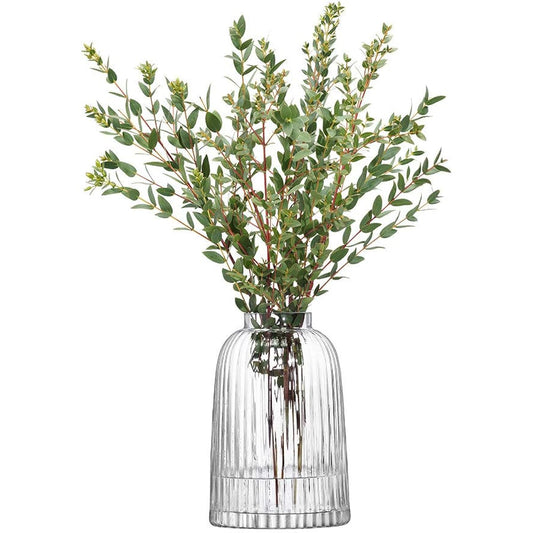 LSA Flower Vase Clear Height 20cm PLEAT G1399-20-301