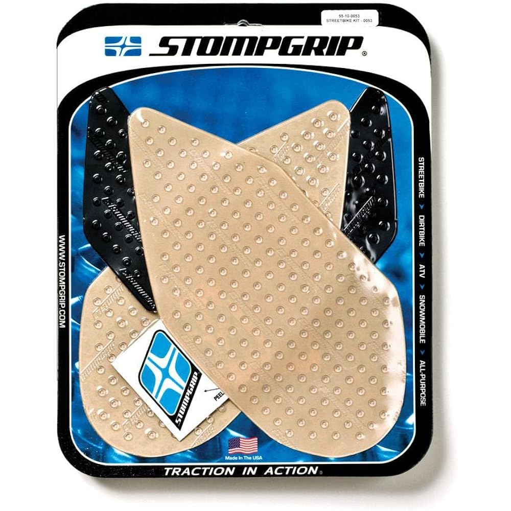 Stomp Grip Traction Pad Tank Kit Clear VOLCANO GSXR1000 07-08 55-10-0053C