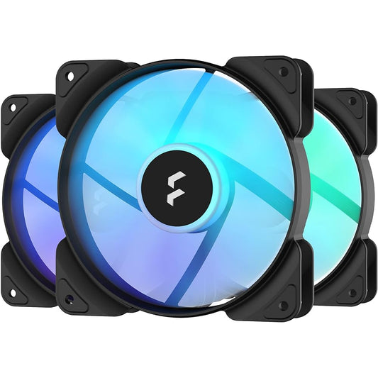 Fractal Design Aspect 12 RGB Black 4pinPWM 3 PC Case Fan 12cm Daisy Chain Compatible FD-F-AS1-1207 FN1513