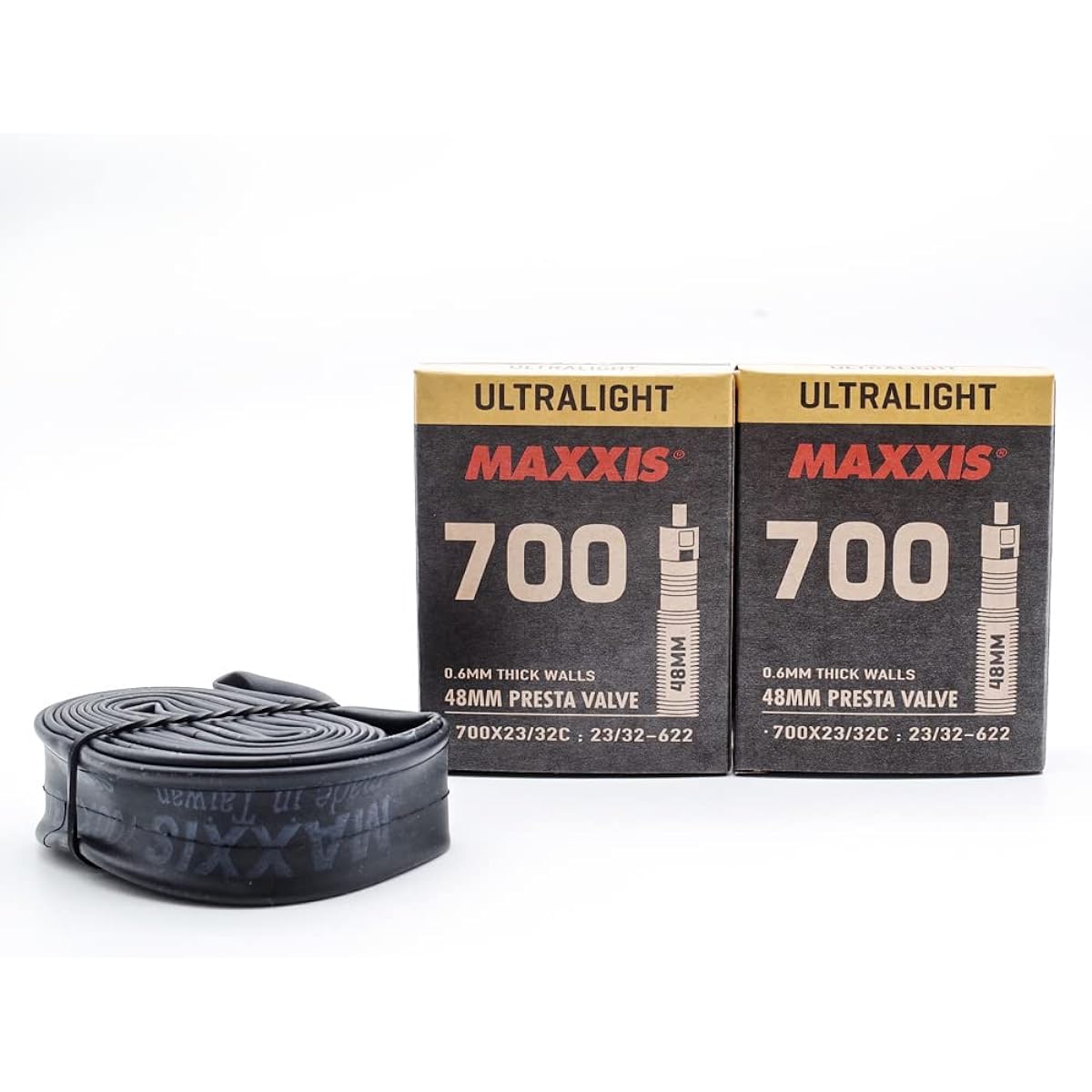 Set of 2 MAXXIS Genuine Ultra Light Tube 700 x 23/32c Buddha 48mm