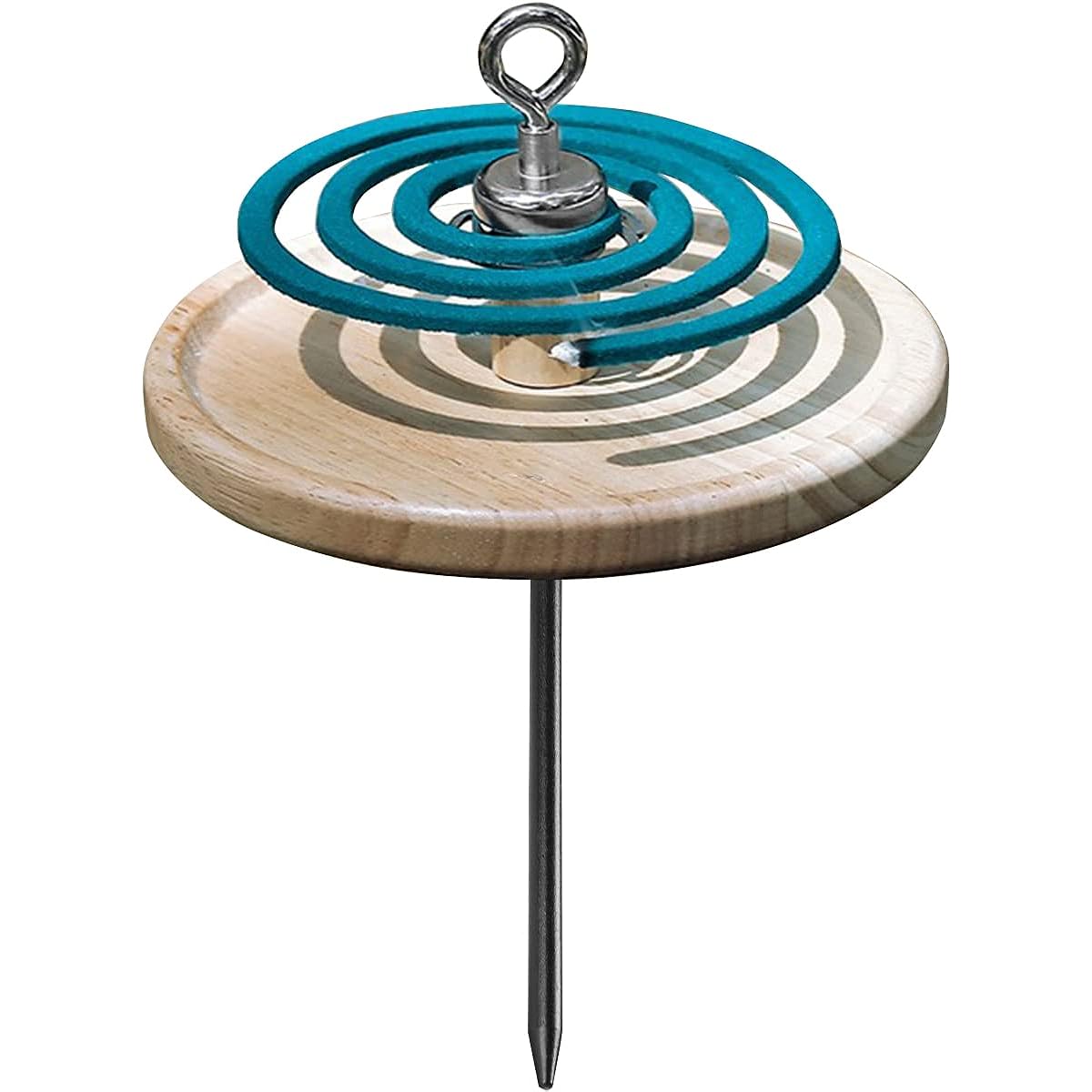 dodtazz Mosquito Coil Holder Camping Mosquito Coil Holder Carabiner Hanging Peg 2WAY (Natural Wood)