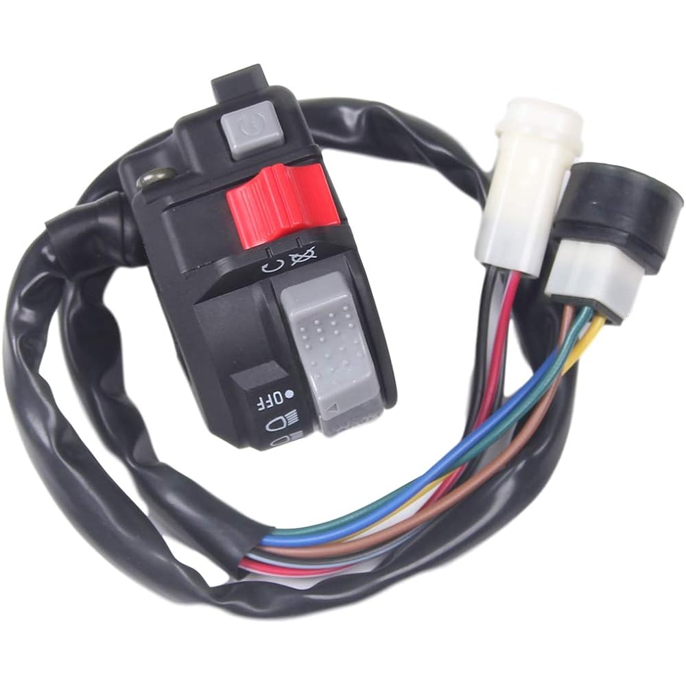 BH-Motor Handkebar Kill Light Start Run Switch Yamaha Moto-4 YFM225/YFM250/YFM350 1986-1994 Big Bear 350 YFM350F 1987-1992 Warrior 350 YFM350 1987-1995