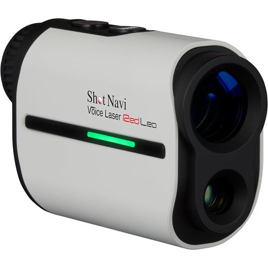 Shot Navi Golf Laser Distance Measurement Device Voice Laser Red Leo Visibility Red OLED High Speed 0.3 Second Measurement Height Difference Rechargeable Laser Distance Measurement Device Made in Japan