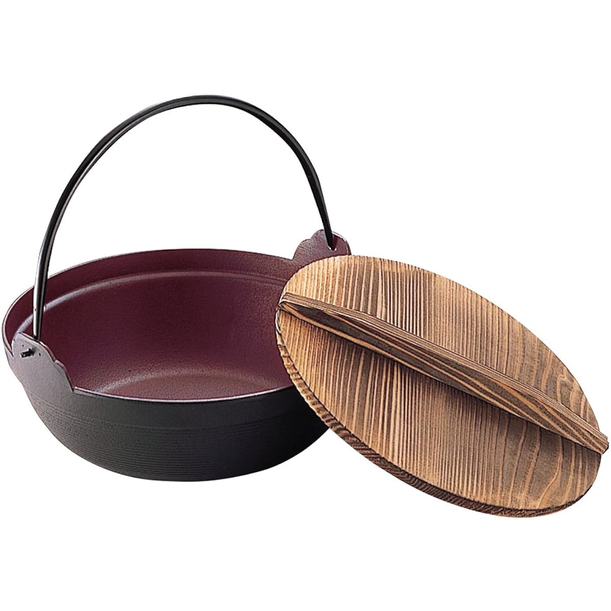 Ikenaga Ironworks Deep pot 30cm 5.2L IH compatible with wooden lid