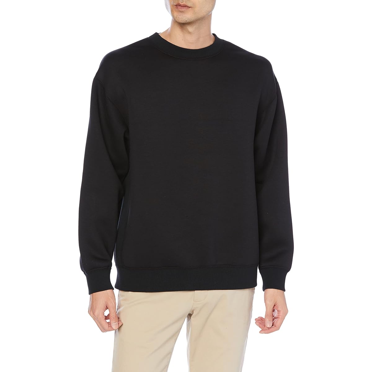 [Beam Slights] Sweatshirt Cardboard Knit Split Raglan Sweatshirt Men's