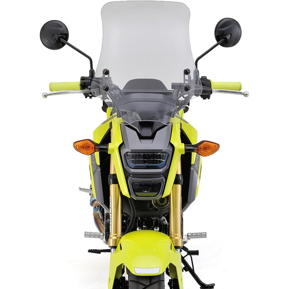 Daytona Motorcycle Screen with Clamp Bar for Grom (16-19) Windshield RS Series Long Clear 95357