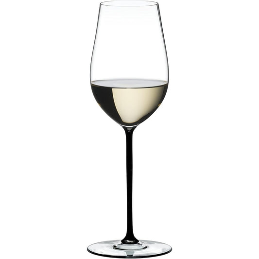 [Genuine] RIEDEL White Wine Glass Fat a Mano Riesling/Zinfandel Black 395ml 4900/15B